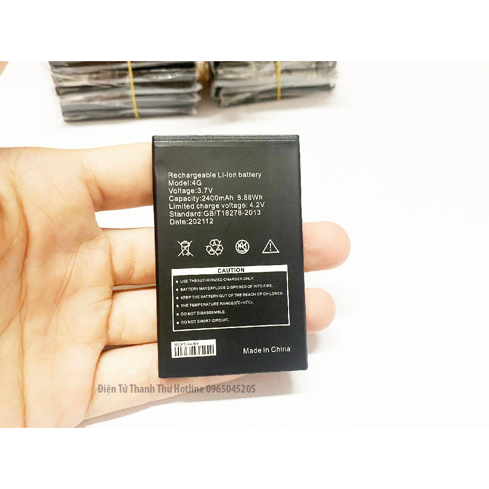 Pin bộ phát wifi 4G dung lượng 2400mAh Thay Thế Cho cho cục phát wifi MF80/A800/ A900/ M80/ M89/ M88/ M90/ M100/RS803/C0