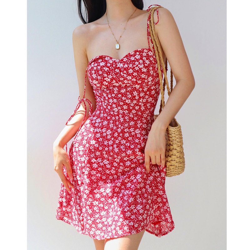 Order 15 ngày- Đầm hai dây hoa