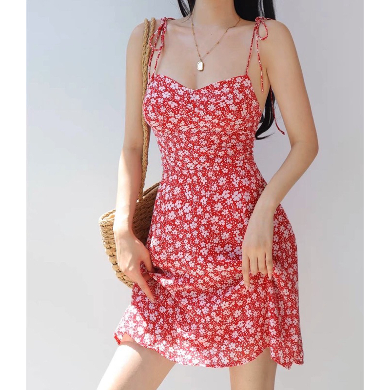 Order 15 ngày- Đầm hai dây hoa