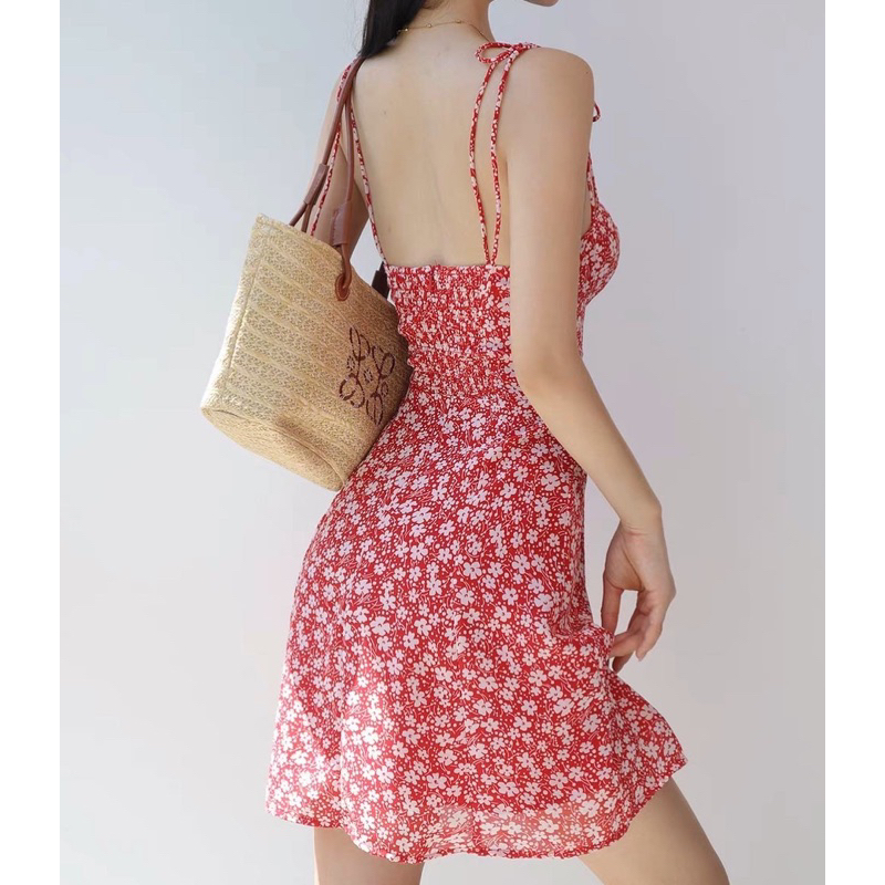 Order 15 ngày- Đầm hai dây hoa