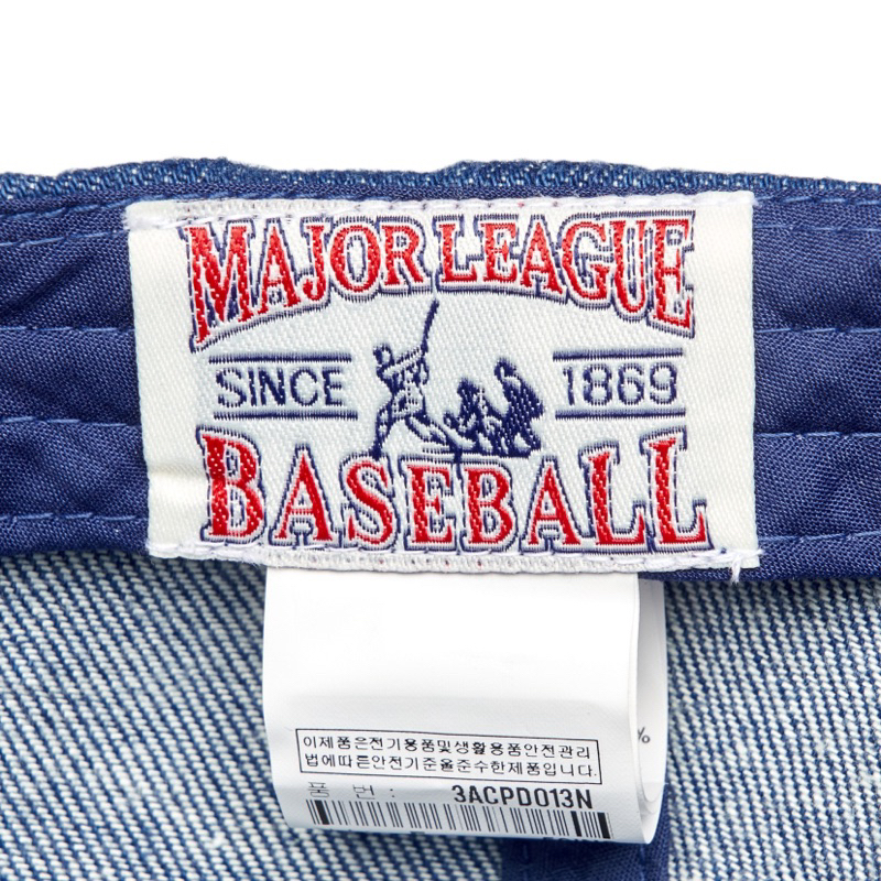 Mũ jean MLB chữ NY