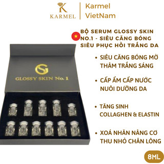 Serum siêu căng bóng trắng sáng, phục hồi cấu trúc da tăng sinh collagen & elastin - ha glossy no1