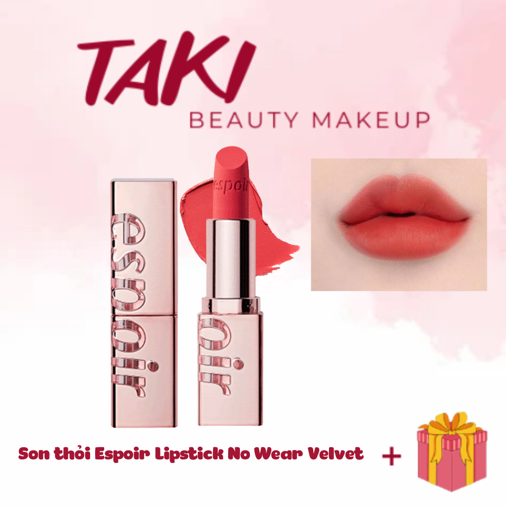 Son thỏi Espoir Lipstick No Wear Velvet- màu Coralian
