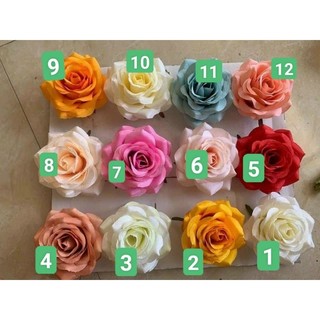 ComBo 10 Đầu Bông Hồng_ size 10cm_ hoa lụa cao cấp