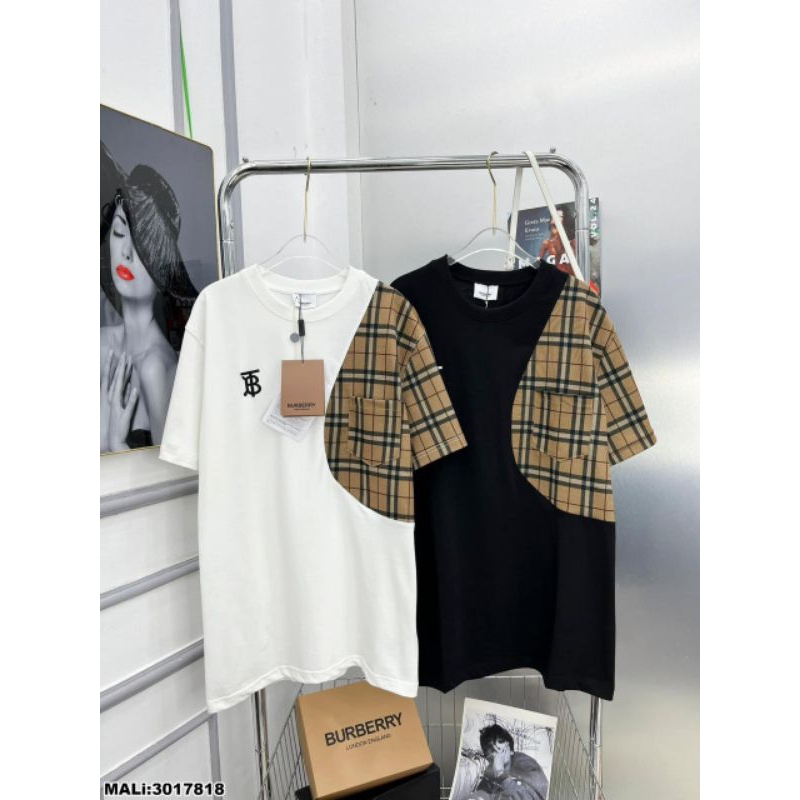 Áo Thun Tay Lỡ Phối Kẻ BBR Dáng Unisex From Thụng Dễ Phối Đồ