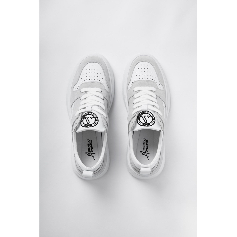 Giày thể thao Amand Low Top Signature Logo Sneaker -GD003/Grey