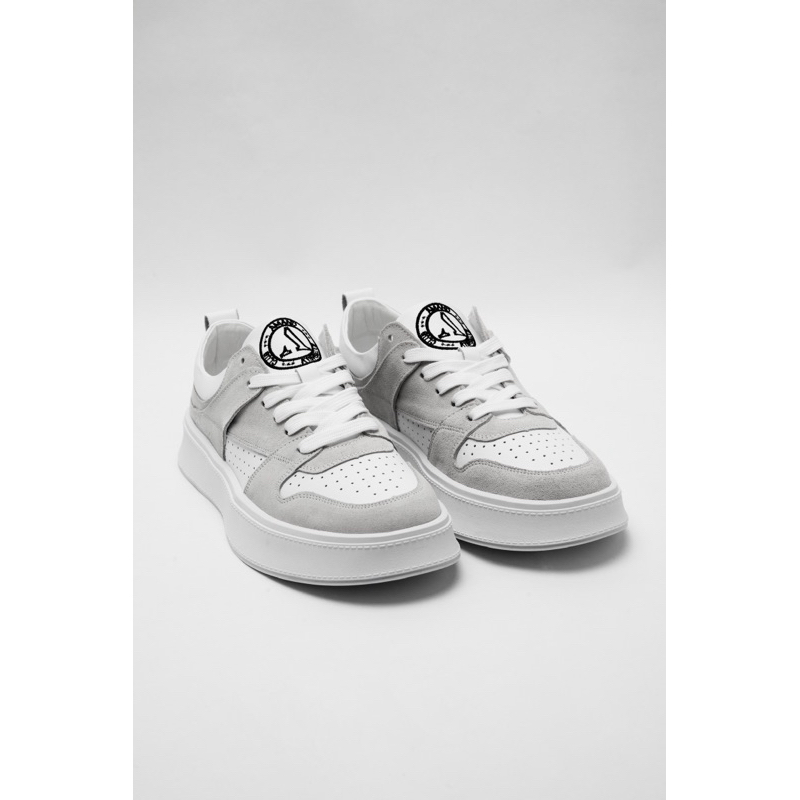 Giày thể thao Amand Low Top Signature Logo Sneaker -GD003/Grey