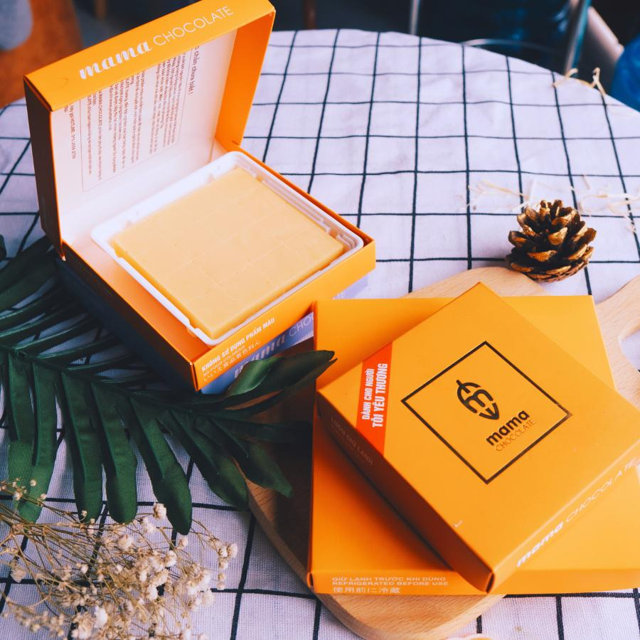 Socola Tươi Mama Chocolate Vị Cam Pháp KETO Hộp 25,16, 9 Viên