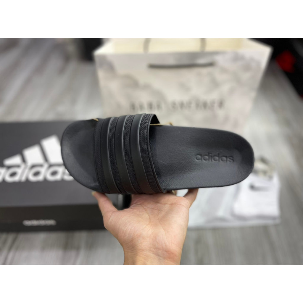 Dép Adi/Das Cloud/Foam Chính Hãng Full Đen  Ảnh Thật + freeship
