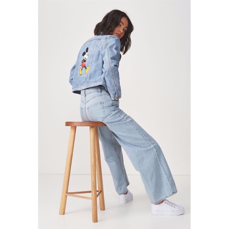 KHOÁC JEAN IN MICKEY