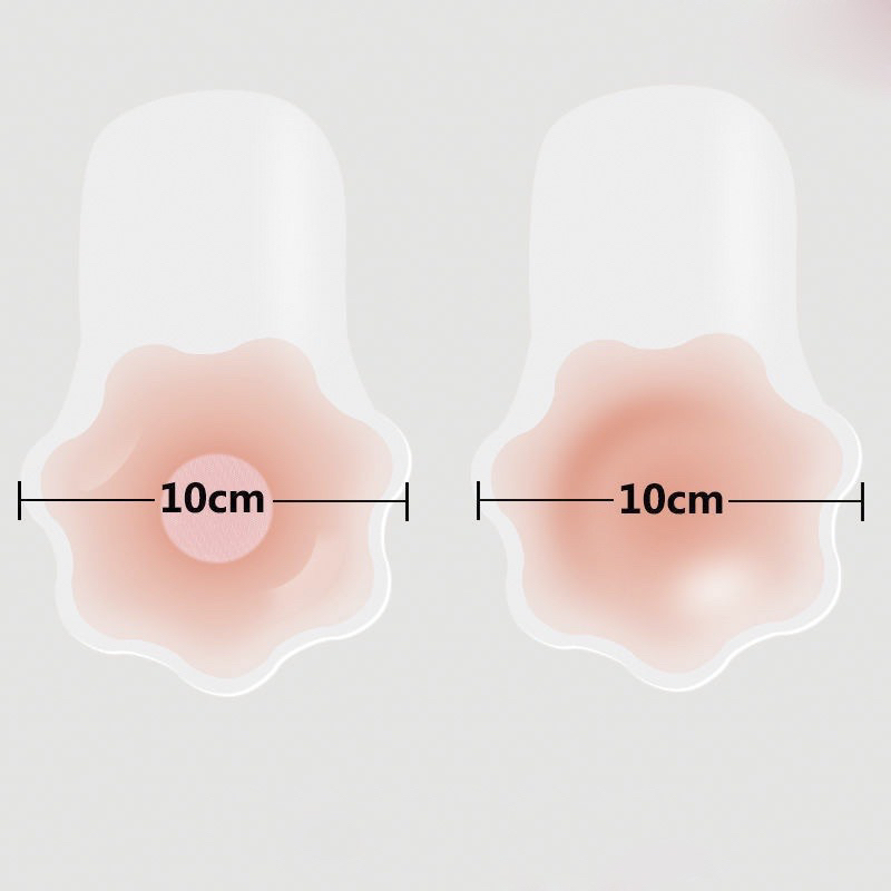 Miếng Dán Ngực Silicon, dán ti Hộp 5 cặp siêu dính tái sử dụng được nhiều lần