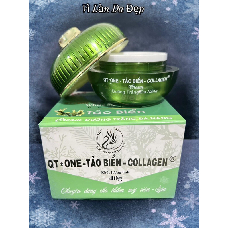 Kem QT ONE _ TẢO BIỂN _ COLLAGEN Dưỡng Trắng Da Đa Chức Năng ,40gram