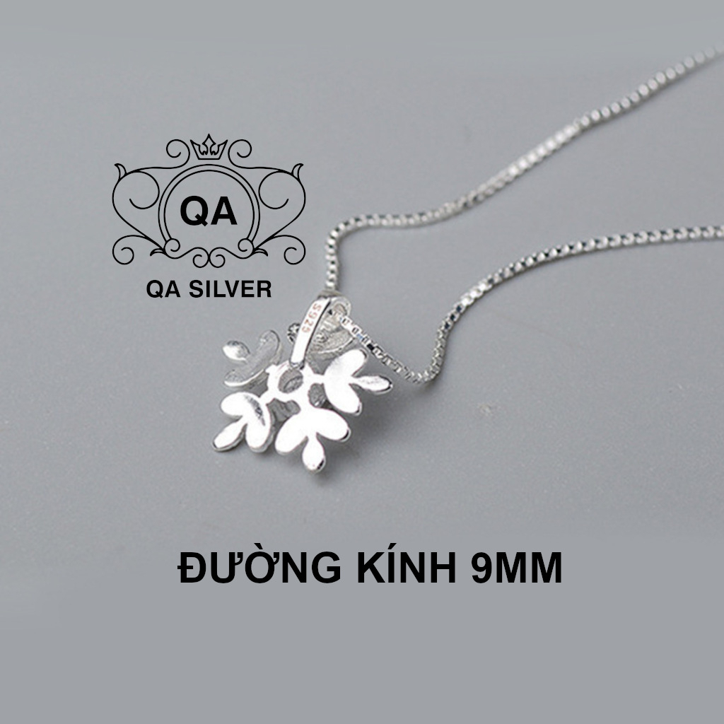 Mặt dây chuyền bạc nữ vòng cổ hoa tuyết đính đá S925 SNOWFLAKE QA SILVER Necklace NE230401