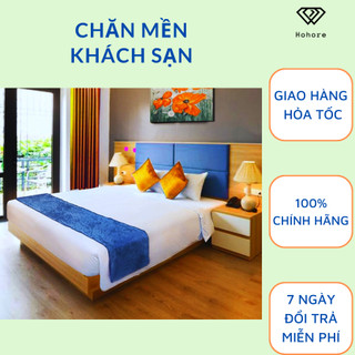 Áo bọc mền khách sạn 5* cao cấp Riotex chất liệu cotton cvc T300 trắng trơn size: 1m6 x 2m / 1m8 x 2m / 2m2 x 2m