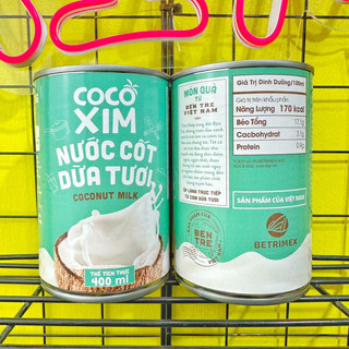 Nước cốt dừa tươi Cocoxim lon 400ml