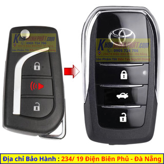 Vỏ Chìa khoá nâng cấp xe Toyota Innova, Fortuner, Corolla Altis, Hilux E V704
