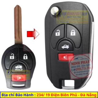 Vỏ Độ gập Chìa khóa xe Nissan Sunny V61