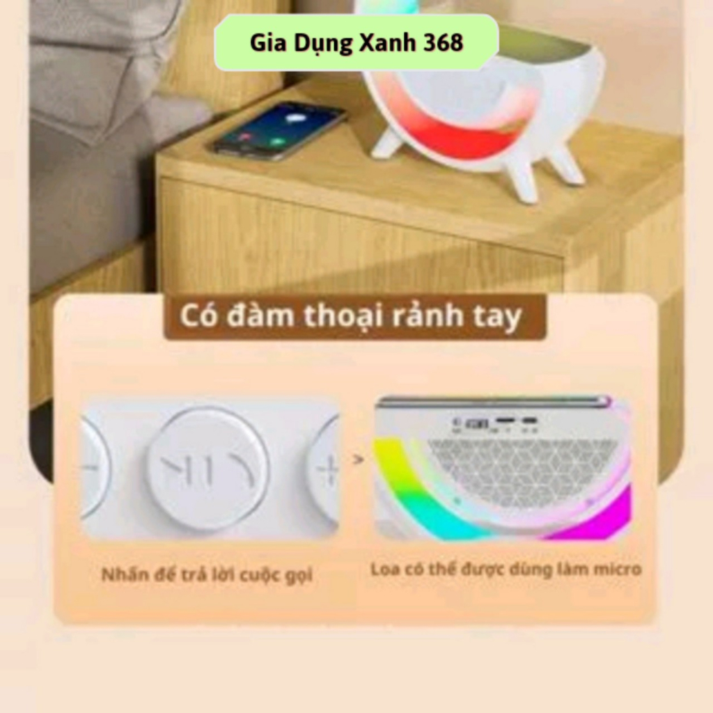 Loa Bluetooth Chữ G Đa Năng Tích Hợp Đèn Ngủ 256 Màu Đèn Led Và Sạc Không Dây Cao Cấp Tiện Lợi | BigBuy360 - bigbuy360.vn