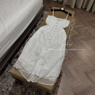 Váy 2 dây đi biển dáng dài cao cấp- Kem.Studio
