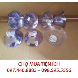 Chén chụp hoa đồng tiền, chén nhựa đỡ hoa đồng tiền