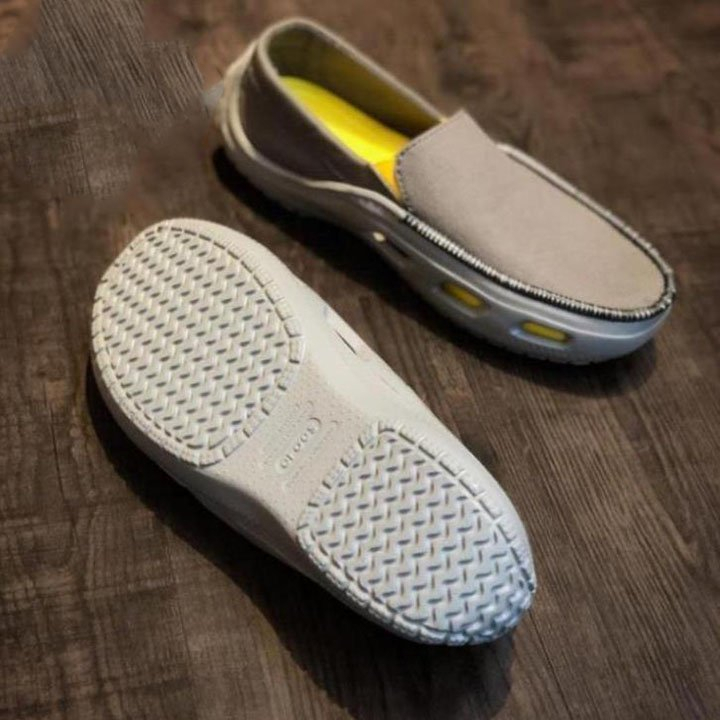 Giày vải Cross Nam Tideline  Slipon màu kaki  , Hàng Full box