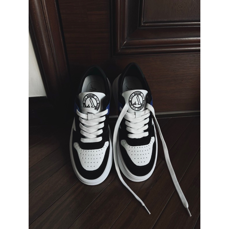 Giày thể thao Amand Low Top Signature Logo Sneaker - GD004/Navy