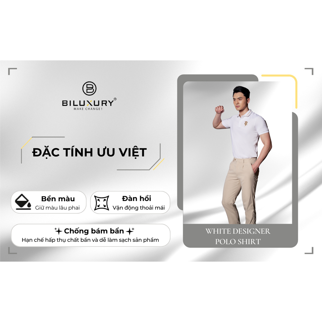 Áo Polo Vải Cotton 7APCT003TRK Mềm Mịn, Thoáng Mát, Bền Màu, Chống Nhăn