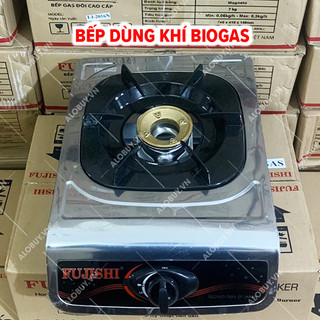 Bếp đơn sử dụng khí BIOGAS chén đồng khung inox FUJISHI FJ-BG2