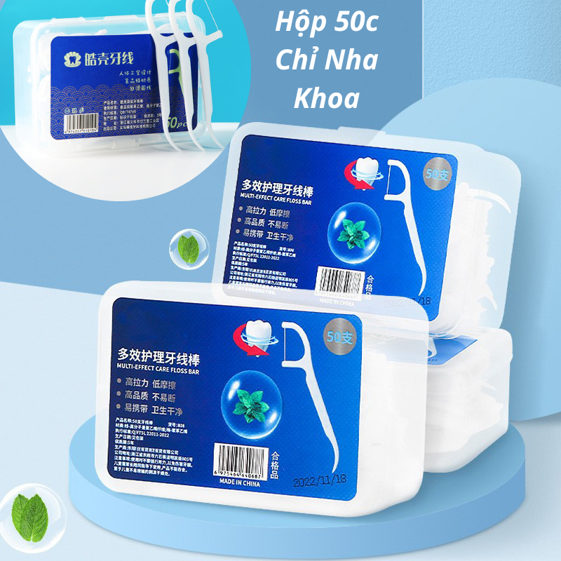 Tăm Chỉ Nha Khoa Tiệt Trùng Vệ Sinh Răng Miệng ,Tăm Chỉ Y Tế Sợi Chỉ Siêu Mảnh Loại Bỏ Thức Ăn Chống Sâu Răng 88390