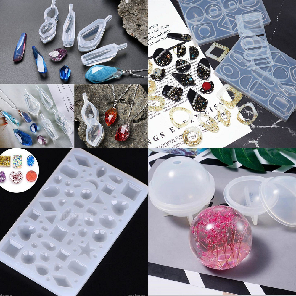 Khuôn silicone làm trang sức handmade, đổ keo epoxy resin các loại