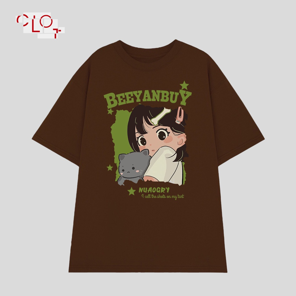 CLOT Áo thun tay lỡ đen thời trang nữ local brand áo đôi bigsize unisex 100%Cotton