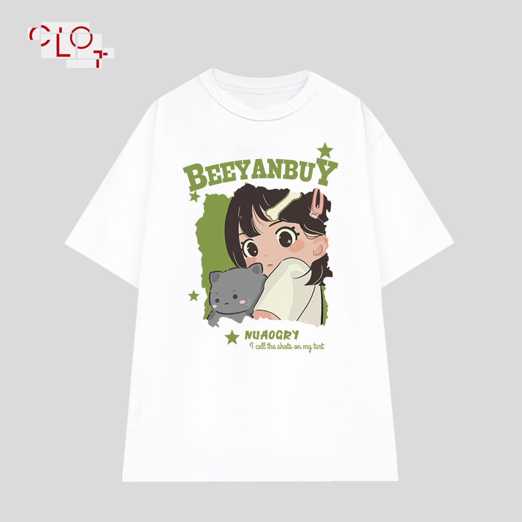 CLOT Áo thun tay lỡ đen thời trang nữ local brand áo đôi bigsize unisex 100%Cotton