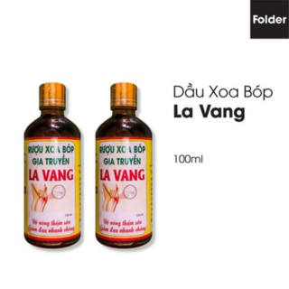 Combo 2 chai dầu xoa la vang 100ml