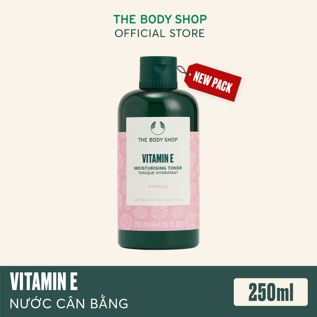 Nước cân bằng dưỡng ẩm da The Body Shop Vitamin E hydrating toner 250ml