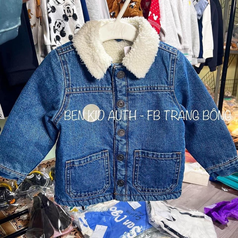 Áo ấm jean chần bông george