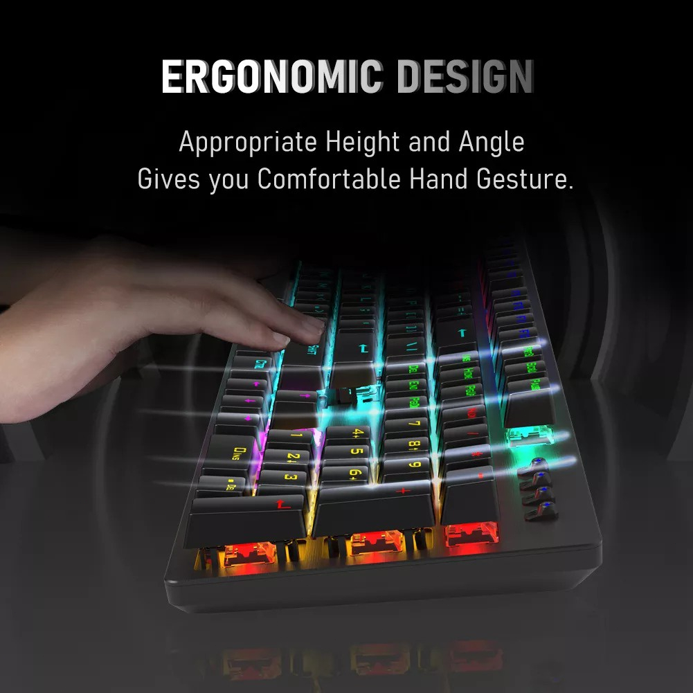 Bàn Phím Cơ HP GK100F 104 Phím Có Dây Bàn Phím Điều Chỉnh Đèn LED Chống Xung Đột Bàn Phím Chơi Game