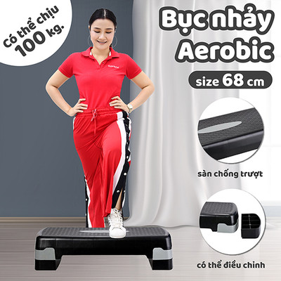 BG Bục dậm 78cm, VỚI 3 mức chỉnh độ cao nhảy tập aerobic step giảm cân toàn thân hiệu quả