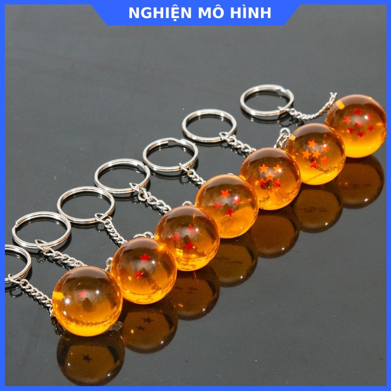 Móc khoá Bảy Viên Ngọc Rồng cao cấp 1 sao đến 7 sao Dragon Ball