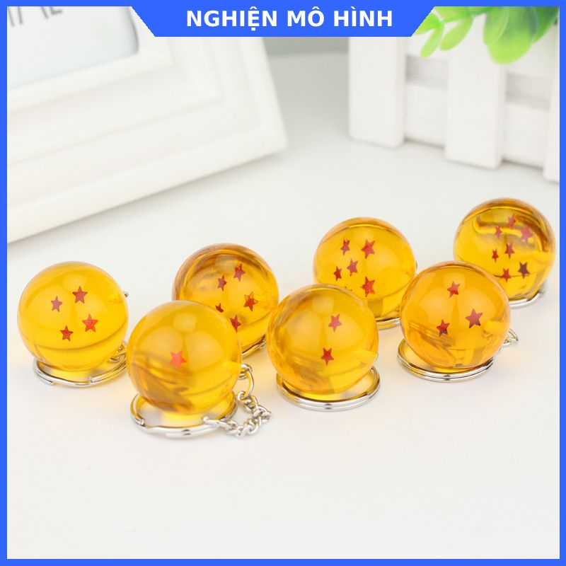 Móc khoá Bảy Viên Ngọc Rồng cao cấp 1 sao đến 7 sao Dragon Ball
