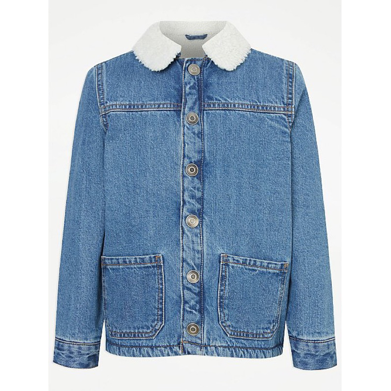 Áo ấm jean chần bông george