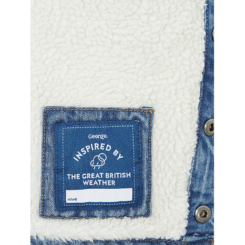 Áo ấm jean chần bông george