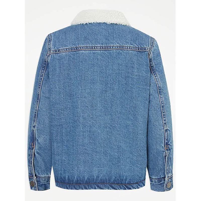 Áo ấm jean chần bông george