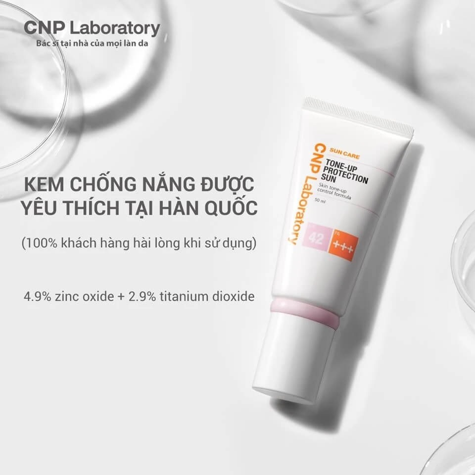 Kem Chống Nắng Nâng Tông CNP Laboratory Tone-Up Protection Sun SPF 42 PA+++