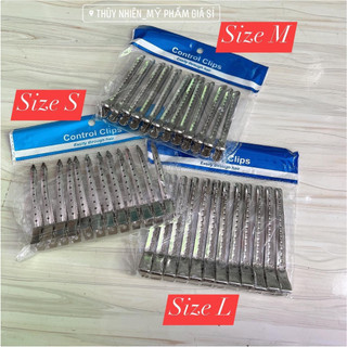 Kẹp Inox Định Hình Tóc Sóng Nước Set 12 cái
