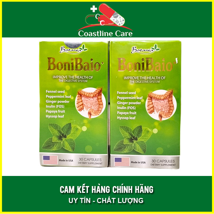 BoniBaio Hộp 30 Viên Dành Cho Người Vjêm Đại Tràng Cấp và Mãn Tính Coastlinecare Pharmacy