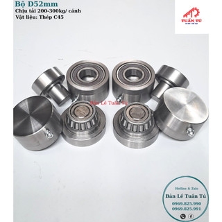 Bản lề xoay D52mm - chịu lực cửa nặng 200-300kg