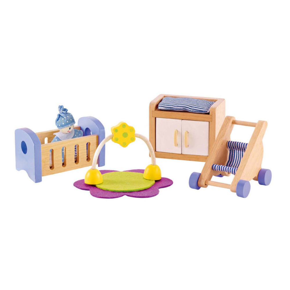 tiNiStore-Bộ đồ chơi gỗ hape phòng ngủ bé sơ sinh TiNiToy E3459