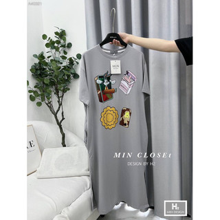 ĐẦM MIDI THUN IN