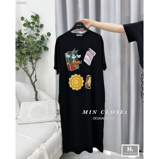 ĐẦM MIDI THUN IN