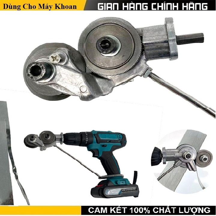 Bộ chuyển đổi cắt tôn gắn máy khoan